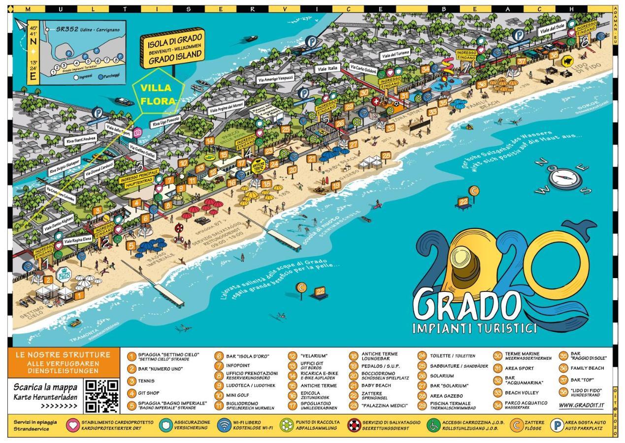 Villa Flora Grado Luaran gambar